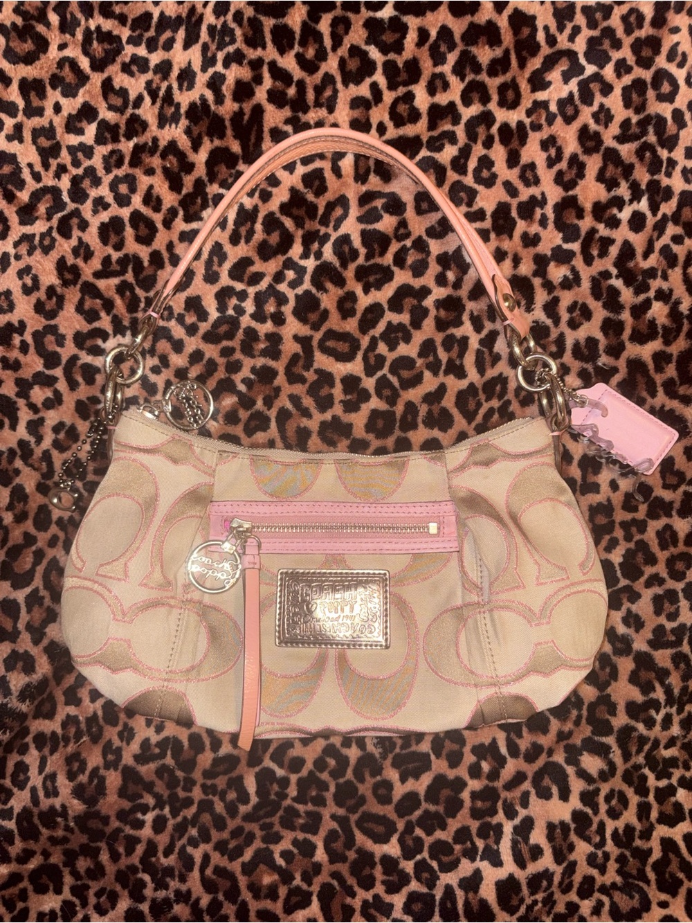 rate y2k pink coach poppy bag